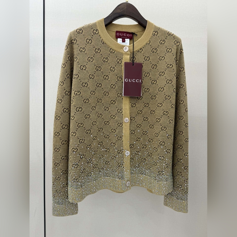 Gucci GG Knit Wool Cardigan